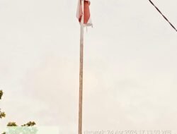 Bendera Merah Putih Sobek dan Kusam di Puskesmas Batu Betumpang, Diduga Ada Unsur Pembiaran