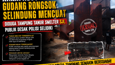 Nama Agus Gudang Rongsok Selindung Mencuat Diduga Tampung Tanur Smelter SJI, Publik Desak Polisi Selidiki