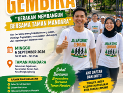 Pemuda Bergerak, Taman Mandara Dihidupkan: Karang Taruna Kejaksaan Gelar Jalan Sehat